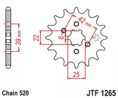 Зірка передня JT Sprockets JTF1265.14