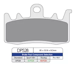 Колодки гальмівні дискові DP BRAKES DP528