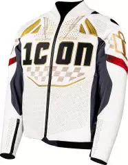 Мотокуртка Icon Contra3 Rizz Rizz, Білий/Жовтий, XXXL