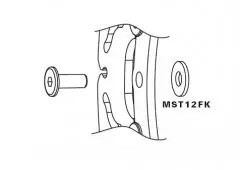Комплект шайб кріплення гальмівних дисків LUCAS MST12FK