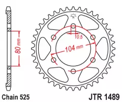 Зірка задня JT Sprockets JTR1489.41