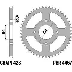 Зірка задня PBR 4467.49F