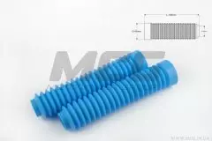 Гофра переднього амортизатора універсальні діаметр 30 на 45мм длина 190мм блакитні пара (MZK)