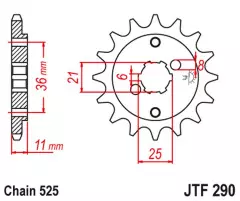 Зірка передня JT Sprockets JTF290.14