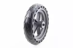 Диск задній литий з покришкою 8,5 алюм. з стільниками для амортизації, пром-підшипники (12х28х8) 6001 2RS, Disk-brake, (Viper), Чорний