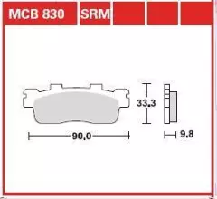 Колодки гальмівні дискові LUCAS MCB830SRM