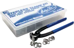 Комплект хомутів для паливної системи MOTION PRO 12-0083, Срібний