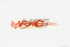 Наклейка логотип FOX (20x5) червона (1шт) (049)