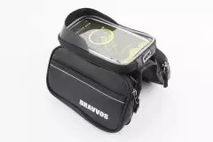 Сумка-штани на раму з тримачем телефону під карбон, (BRAVVOS)