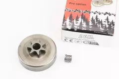 Тарілка зчеплення зірка 325-7 Husqvarna-136/137/141/142/235/240/325, Partner-365, OLEO MAC 941, JONSERED, POULAN + підшипник, PRO SERIA, (WINZOR)