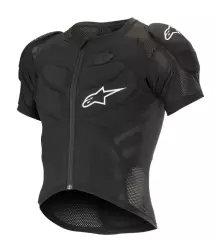 Мотозахист з коротким рукавом Alpinestars Vector Tech, Чорний/Білий, XL