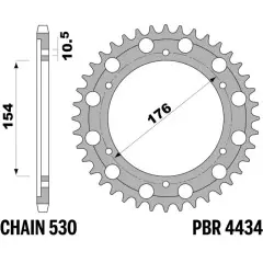 Зірка задня PBR 4434.43C45