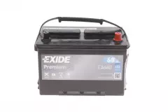 Акумулятор EXIDE EA680 12V 68Ah/650A +R/B1+B12 Premium