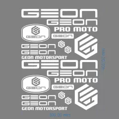 Наклейка логотип Geon Universal, Білий