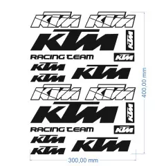 Наклейка логотип KTM Universal, Чорний