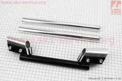 Кермо універсальне Viper-125-150J розбірне тюнінг (Китай), Чорний/Сірий