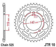 Зірка задня JT Sprockets JTR10.44