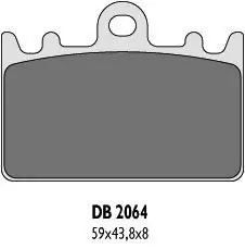 Колодки гальмівні дискові DELTA DB2064RD-N3