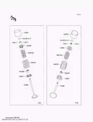 Пружина-двигун клапана,I ZX750-K1 (490781114)