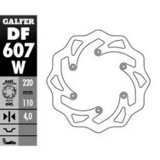 Диск гальмівний GALFER DF607W