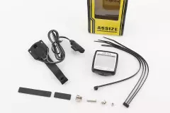 Велокомп`ютер дротовий 11-функцій, чорний AS-880 (без батарейок), (ASSIZE)