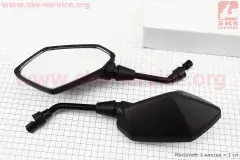 Дзеркала на мотоцикл призма чорні М10 (ССС-знак якості) (ZHENGHE)