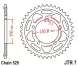 Зірка задня JT Sprockets JTR7.44