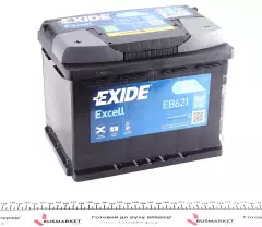 Акумулятор EXIDE EB621 62Ah/540A