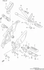 Bracket,pillion foot (43810-21E20-0FP)