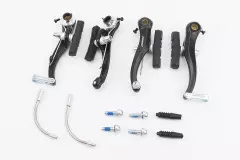Гальма V-brake, (2 колеса) алюмінієве чорне, (ARTEK)
