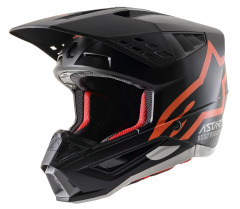 Шлем Alpinestars Supertech M5 COMPS, Черный/Оранжевый, XS