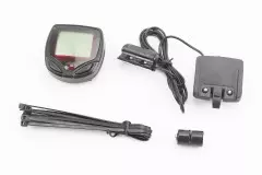 Велокомп`ютер дротовий 15-функцій чорний (без батарейок), (Китай)