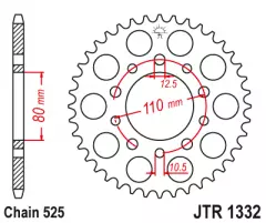 Зірка задня JT Sprockets JTR1332.42