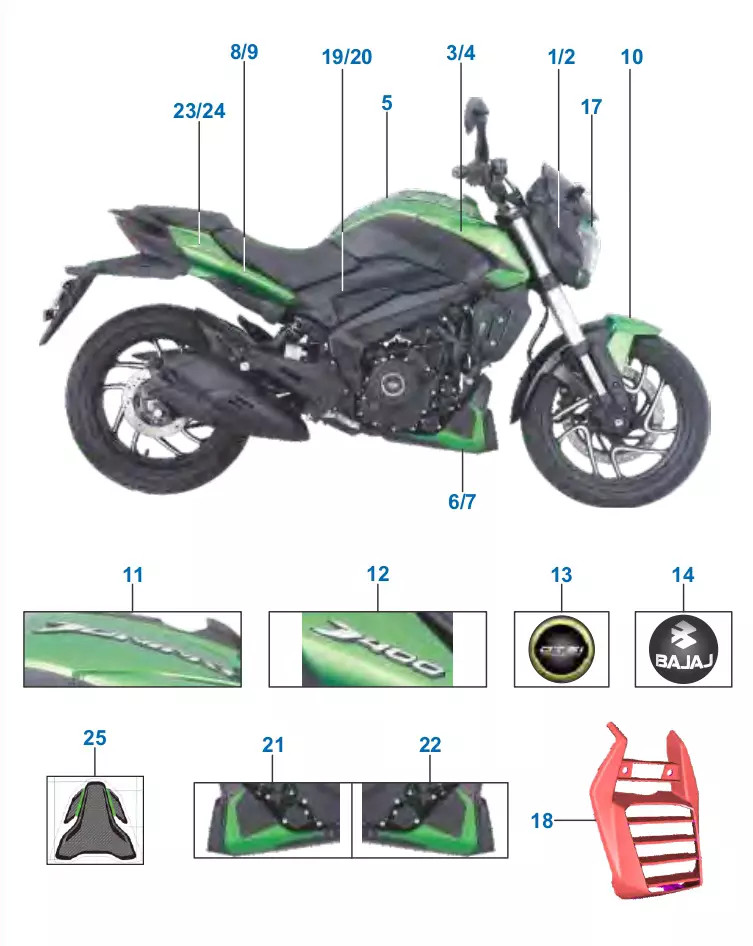 52JF1346 - купити Belly Pan RH Satin Black + Decal (52JF1346