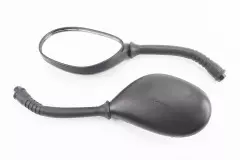 Дзеркала DIO- чорні краплі, м10 довга ніжка в чохлі гумовому, (Китай)