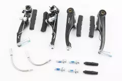 Гальма V-brake, (2 колеса) алюмінієве чорне, (ARTEK)