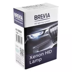 Лампа ксенонова BREVIA H3, 5000K, 85V, 35W PK22s KET, (2шт.) XENON, Білий