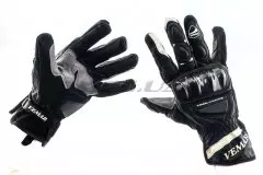 Моторукавички VEMAR, Чорний/Білий, XL