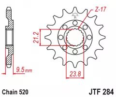 Зірка передня JT Sprockets JTF284.15
