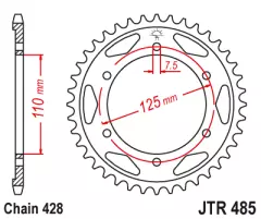 Зірка задня JT Sprockets JTR485.48