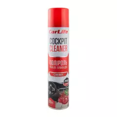 Поліроль панелі приладів Bишня. Cockpit Cleaner 320ml, (CARLIFE)