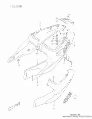 Cover frame gsx-r750 (47311-33E00-33J)
