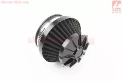 Фільтр повітряний нульовий 35/50мм прямий конус чорний малий (Китай)