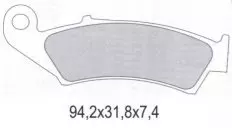 Колодки гальмівні дискові GALFER FD092G1396