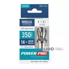 Лампа BREVIA LED PowerPro P21/5W 350Lm 14x2835SMD 12/24V CANbus, 2шт.