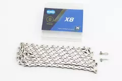 Ланцюг приводний 1/2x3/32x116L 8 швидкостей срібний, (KMC)