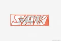 Наклейка логотип SAK (16х5) чорна (6873)