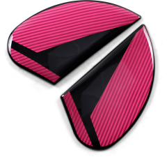 Сменные боковые пластины для шлемов ICON Airform, Черный/Розовый