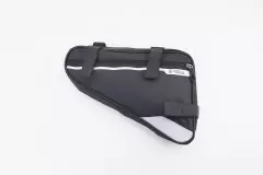 Сумка під раму трикутна (вологозахисна) світловідбиваючі смуги чорна, (B-SOUL)