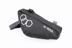 Сумка передня під раму трикутна чорна, (B-SOUL)